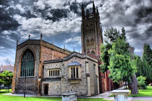 St. Mary Magdalene Church in Taunton, England where Gabriel Westover was Christened in 1567. His son, also named Gabriel, was Christened there in 1593. 