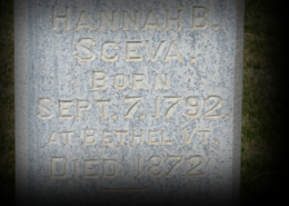Hannah Beal Sceva Headstone