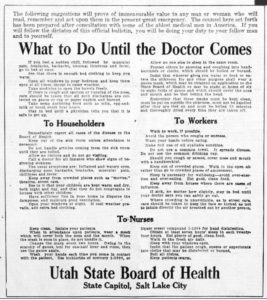 The flu in Utah