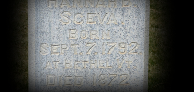Hannah Beal Sceva Headstone