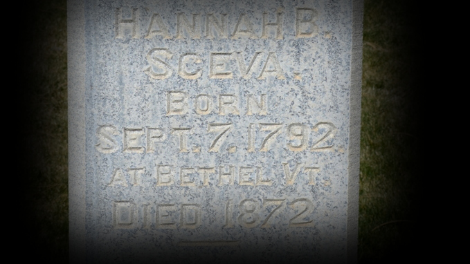 Hannah Beal Sceva Headstone