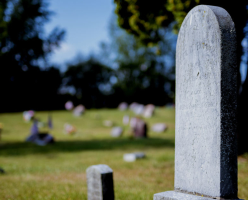 Family in the Cemetery