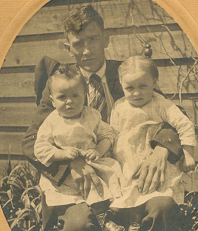 Alfred Welty, with Winnie and Norman