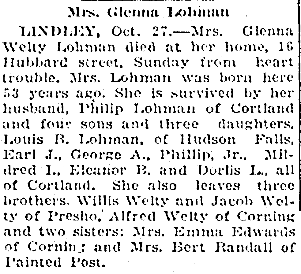 Glenora Welty Lohman