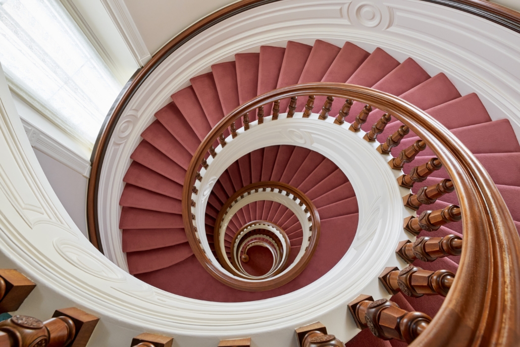Spiral stairs of the Manti temple